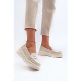 EVENTO Light Beige Women's Suede Moccasins Filidia | Shoptok.si