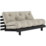 Karup Design Sivo-bež lanena raztegljiva sedežna garnitura 160 cm Roots Black Night – | Shoptok.si