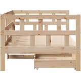 vidaXL Dnevna postelja s predali 90x200cm trdna borovina Cene
