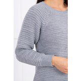 Kesi Striped sweater dress in gray color Cene