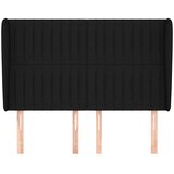  Uzglavlje s ušima crno 147x23x118/128 cm od tkanine | Eponuda.ba