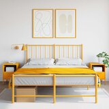  Noćni ormarići 2 kom boje senfa 36 x 39 x 50,5 cm čelični | shoptok.hr