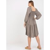 ZULUNA Dress-CHA-SK-5803.29-dark beige Cijene