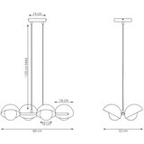  Visilica na sajli BOOM 4xG9/8W/230V narandžast | Eponuda.com