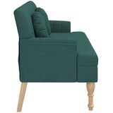  Klupa s jastucima tamnozelena 113 x 64,5 x 75,5 cm od tkanine | shoptok.hr