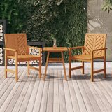Maison Chic Vrtni jedilni stoli - Stol za vrt 2 kosa trden akacijev les JS304, (21878079) | Shoptok.si