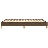  Okvir za krevet bez madraca tamnosmeđi 140 x 190 cm od tkanine | shoptok.hr