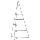  Metalno ukrasno božićno drvce crno 140 cm | shoptok.hr
