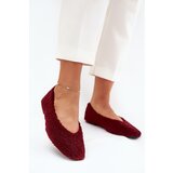 Boto Women's Ballerinas With Sheepskin Bordeaux Zimira | shoptok.hr