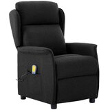  Massagerica s jastukom Crna 93.5 x 67.5 x 101.5 cm tkanina | shoptok.hr
