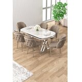 Hanah home Trpezarijski set, 7 dijelova, bež Slike