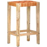 Furnova Barski stolčki 2 kosa rjavo pravo usnje 75 cm, (21949207) | Shoptok.si