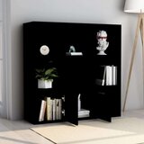 vidaXL ormarić za knjige crni 98 x 30 x 98 cm od iverice | shoptok.hr
