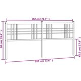  Metalno uzglavlje bijelo 180 cm | shoptok.hr