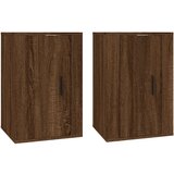 vidaXL Stenska TV omarica 2 kosa rjav hrast 40x34,5x60 cm, (20732793) | Shoptok.si