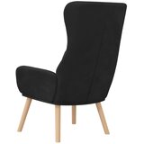  Stolica za opuštanje crna baršunasta | shoptok.hr