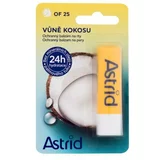 Astrid Coconut Lip Balm SPF25 zaščitni balzam za ustnice z vonjem kokosa 4.8 g