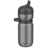 Antracitno siva plastična boca za vodu 600 ml Active –