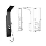  Masažni tuš panel Nero | shoptok.hr