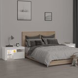  Noćni ormarići 2 kom s LED svjetlima bijeli 70 x 36,5 x 40 cm | shoptok.hr