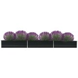 vidaXL Visoka greda pocinkano jeklo 480x80x45 cm antracitna, (20618601) Cene