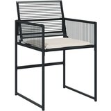 vidaXL 17-dijelni vrtni blagovaonski set s jastucima poliratan crni | shoptok.hr