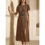 Sinsay Midi haljina s remenom u cvjetnom uzorku | shoptok.hr