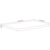  Zidna polica 60x40x2,5 cm pravokutna bagremovo drvo živi rub | Eponuda.com