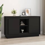  Komoda crna 102 x 35 x 60 cm od konstruiranog drva | shoptok.hr