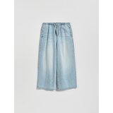 Reserved Super wide leg traperice - plava | shoptok.hr