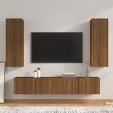vidaXL 4-dijelni set TV ormarića boja smeđeg hrasta konstruirano drvo | shoptok.hr