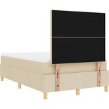  Krevet s opruga kutije s uzglavljem Krema 120 x 200 cm tkanina | shoptok.hr