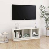 vidaXL TV omarica bela 104x33x41 cm trdna borovina | Shoptok.si