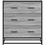  Komoda boja hrasta sonome 68x35x76 cm konstruirano drvo metal Siva | shoptok.hr