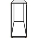  Konzolni stol bijeli 120 x 35 x 75 cm od kaljenog stakla | Eponuda.ba