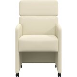  Blagovačke stolice s kotačima 2 pcs Krema 58 x 65 x 98 cm | shoptok.hr