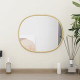vidaXL Stensko ogledalo zlato 30x25 cm | Shoptok.si