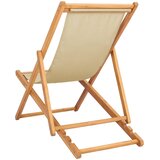  Ležaljka Bež Čvrsto teak drvo | shoptok.hr