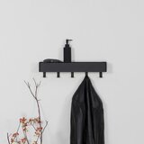 Spinder Design Crna metalna zidna vješalica s policom Dax Play – | shoptok.hr