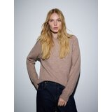 Reserved Džemper od mješavine vune - boja kave | shoptok.hr