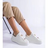 Gemre White platform sneakers decorated with a butterfly Aranda | shoptok.hr