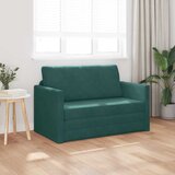  Krevet na razvlačenje Tamnozelena 124 x 71 x 78 cm Baršun | shoptok.hr