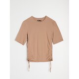 Sinsay Pamučna bluza s podesivim naborima | shoptok.hr