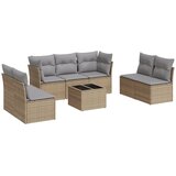  8-dijelni set vrtnih sofa od poliratana s jastucima bež | shoptok.hr