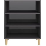  Komoda visoki sjaj siva 57 x 35 x 70 cm od konstruiranog drva | shoptok.hr