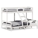 Krevet na kat 90x200/140x200 cm masivna borovina bijela | shoptok.hr