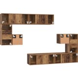vidaXL Komplet TV omaric 8 pcs Staro les Srednja 30.5 x 30 x 30 cm | Shoptok.si