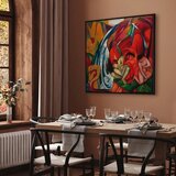  Slika - Franz Marc – The waterfall (Women under a waterfall) 40x40 U crnom drvenom okviru | shoptok.hr
