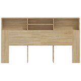  Uzglavlje s ormarićem boja hrasta sonome 180 x 19 x 103,5 cm | Shoptok.si