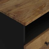  Nočna omarica 2 kosa trden mangov les in inženirski les, (20916581) | Shoptok.si